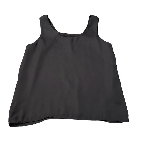 Wrapper Womens Tank Top Black Size Medium 100% Polyester Pullover Sleeveless - Picture 1 of 12